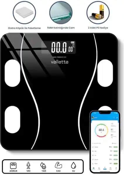 Valletta Maestro Dijital Tartı Sağlık ve Teknolojiyi Birleştiren Modern Tasarım
