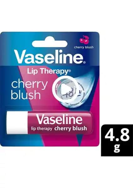 Vaseline Dudak Kremi Lip Care Cherry Blush 4.8 gr, Nemlendirme ve Parlaklık Sağlayan Dudak Bakım Ürünü