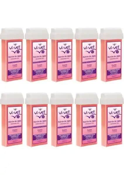 Vi-Vet Roll-on Kartuş Sir Ağda Pembe 100 ml - Hassas Ciltler İçin Pratik ve Ekonomik Çözüm