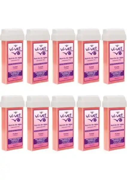 Vi-Vet Roll-on Kartuş Sir Ağda Pembe 100 ml - Hassas Ciltler İçin Pratik ve Ekonomik Çözüm