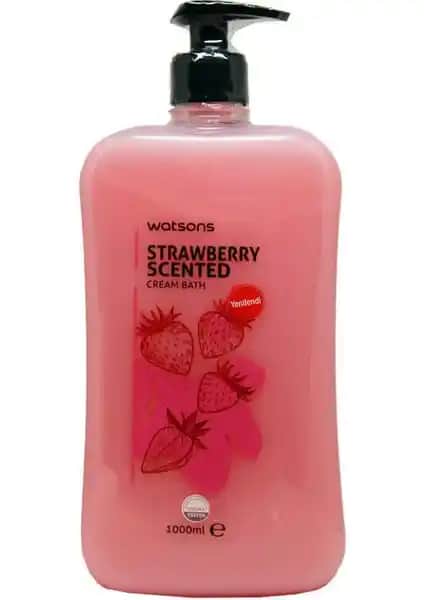 Watsons Çilek Aromalı Duş Jeli 1 litrelik paketle ferah ve aromatik duş deneyimi