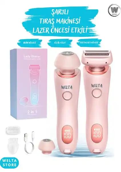 Welta Kadın Tıraş Makinesi: Çok Fonksiyonlu, Su Geçirmez ve Taşınabilir Tasarım