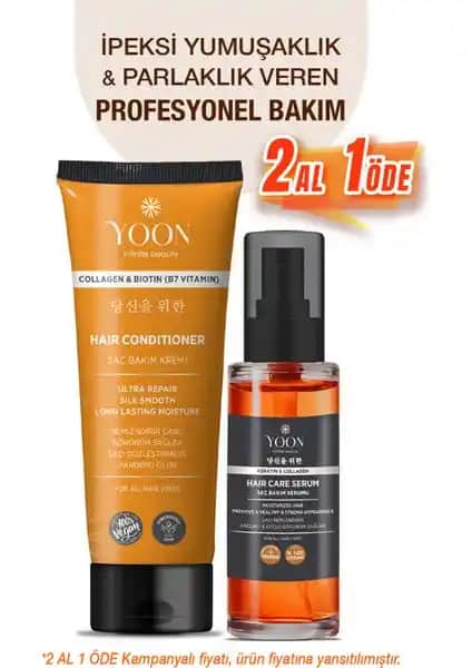 Yoon 2'li Vegan Saç Bakım Kremi ile Sağlıklı ve Parlak Saçlara Ulaşın