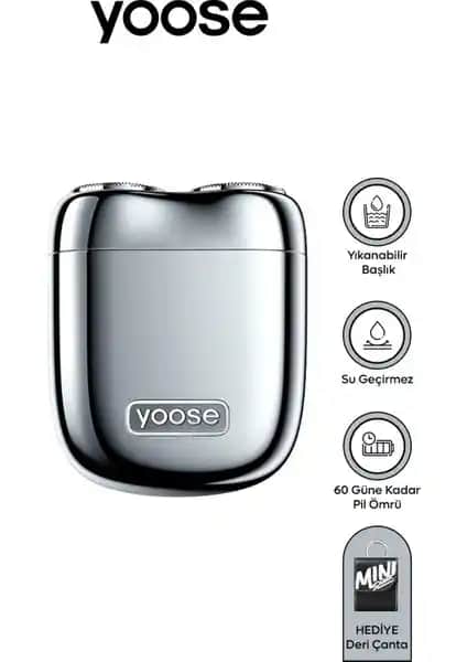 Yoose Mini Tıraş Makinesi: Seyahatlere Uygun, Pratik ve Dayanıklı Tıraş Cihazı