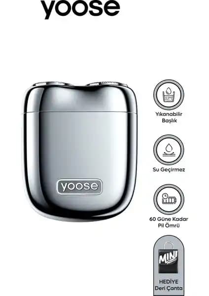 Yoose Mini Tıraş Makinesi: Seyahatlere Uygun, Pratik ve Dayanıklı Tıraş Cihazı