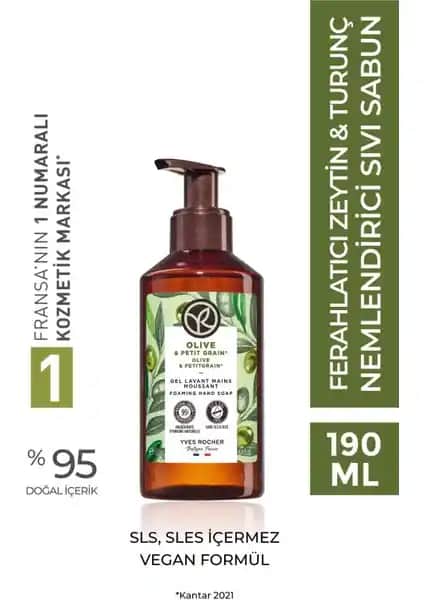 Yves Rocher Ferahlatıcı Zeytin ve Turunç Özlü Doğal Sıvı Sabun İncelemesi