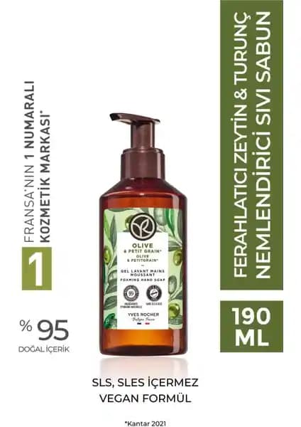 Yves Rocher Ferahlatıcı Zeytin ve Turunç Özlü Doğal Sıvı Sabun İncelemesi