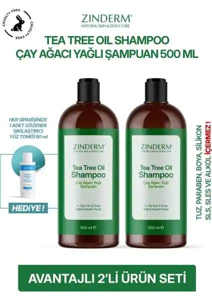 Zinderm Çay Ağacı Şampuanı: Doğal Formüllü Saç Bakımında Güçlü ve Güvenilir Tercih