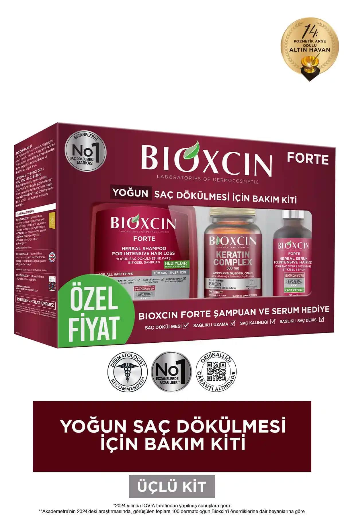 Bioxcin Forte Yoğun Bakım Kiti: Saç Dökülmesine Karşı Güçlü ve Güvenilir Çözüm