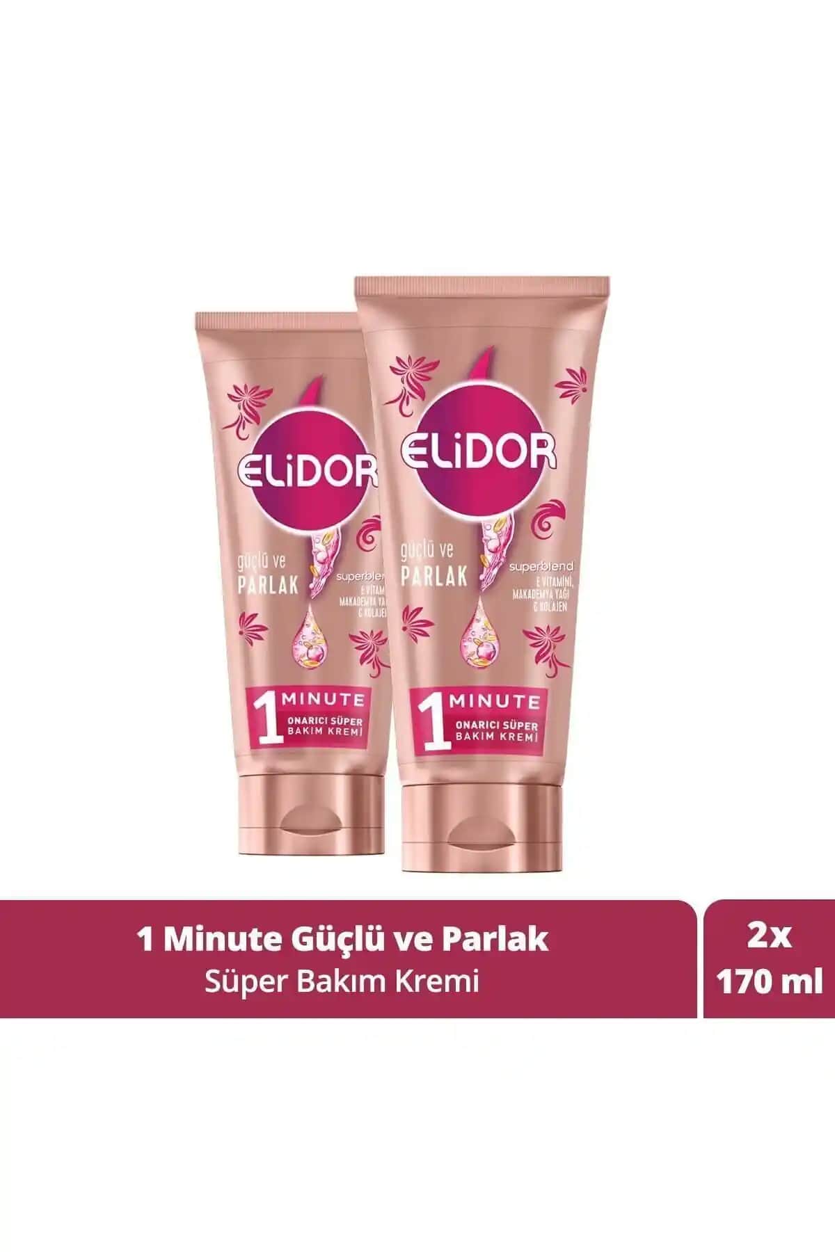 Elidor Superblend 1 Dakika Onarıcı Saç Bakım Kremi ile Güçlü ve Parlak Saçlara Ulaşın