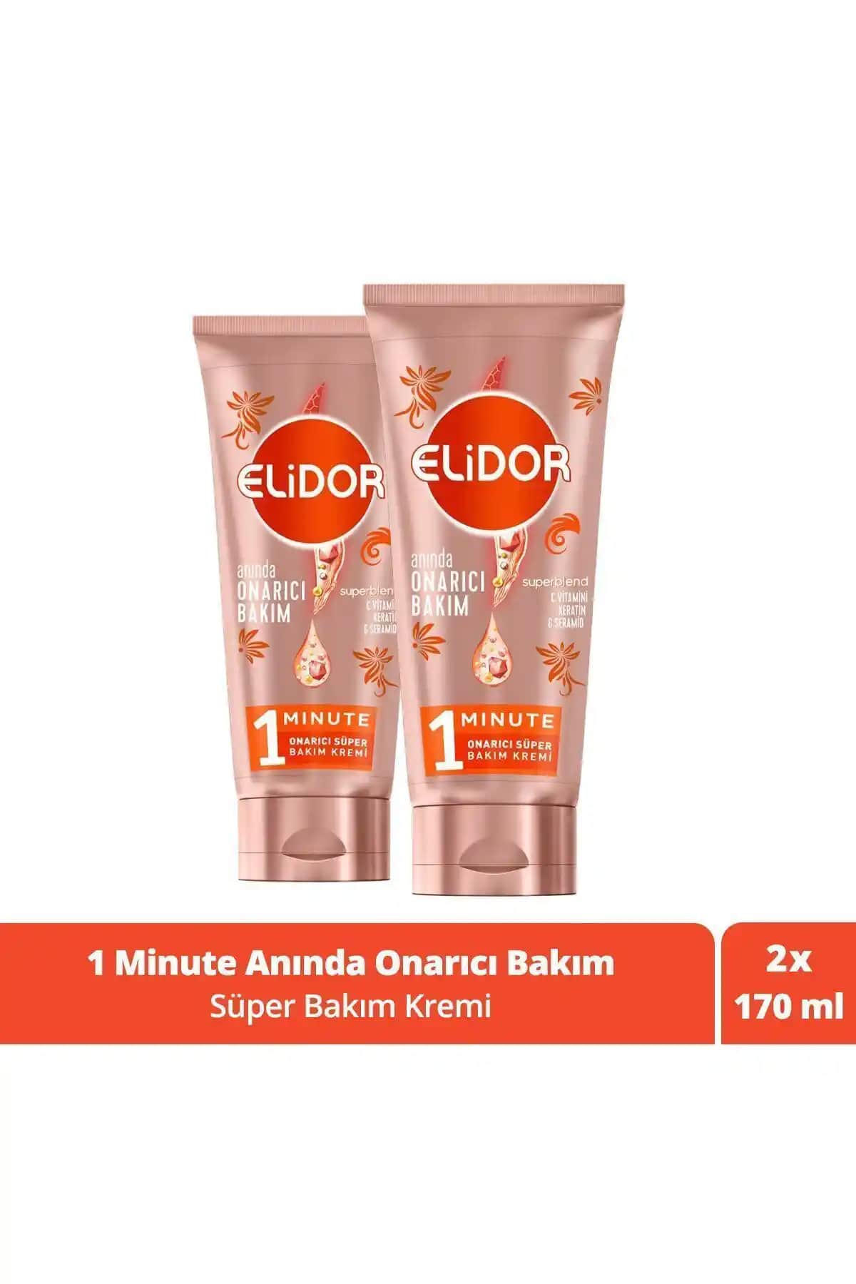 Elidor Superblend 1 Dakikalık Onarıcı Saç Bakım Kremi ile Sağlıklı ve Parlak Saçlar