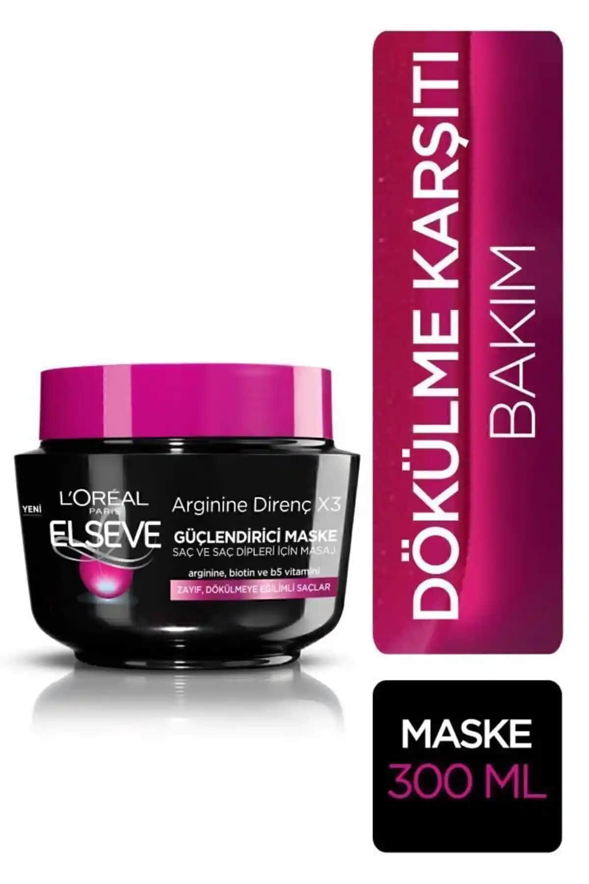 Elseve Arginine Direnç X3 Dökülme Karşıtı Maske Saç Güçlendirme ve Sağlık İçin