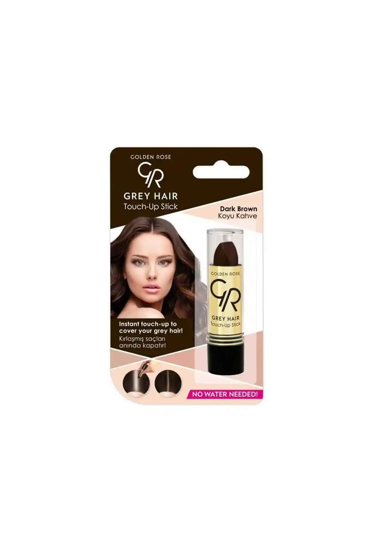 Golden Rose Grey Hair No:02 Dark Brown Saç Sticki ile Beyazları Hızlı ve Doğal Kapama Yöntemi