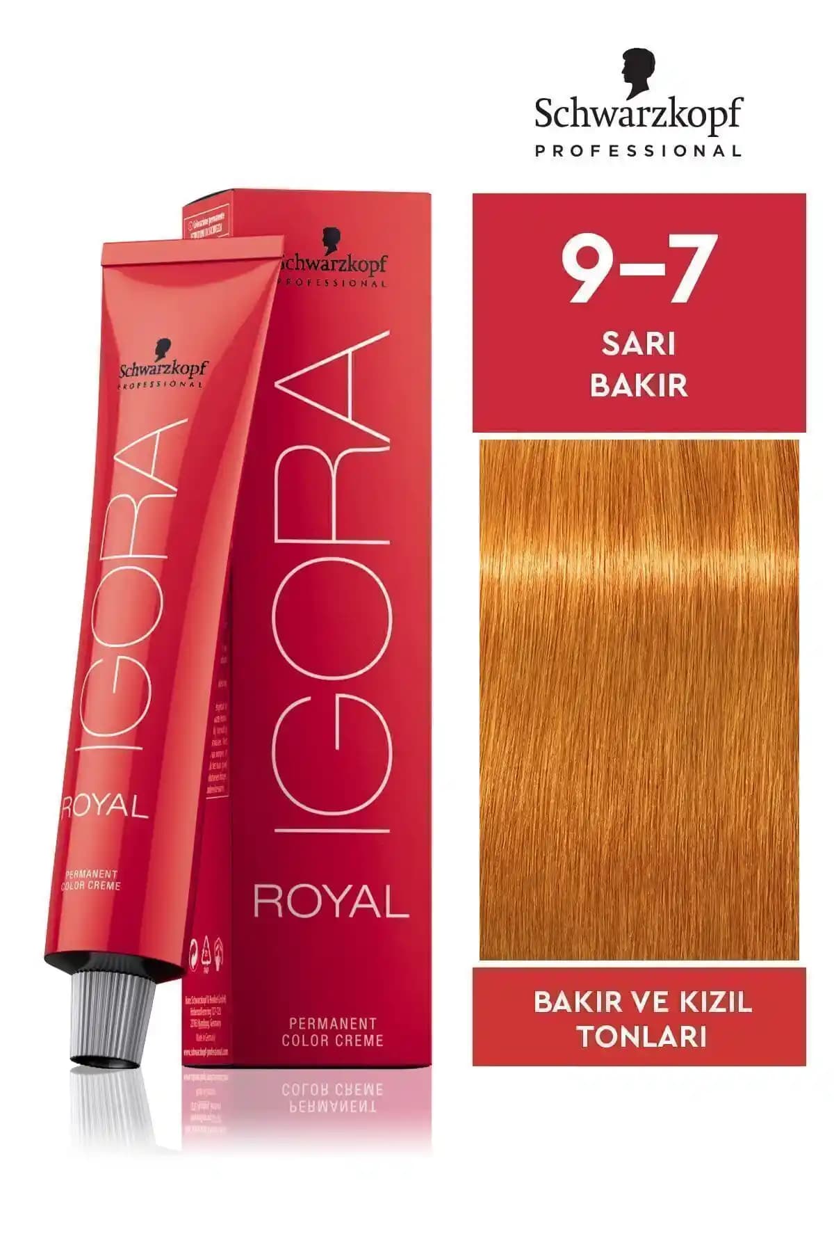 Igora Royal 9-7 Sarı Bakır Saç Boyası: Uzun Süre Kalıcı ve Canlı Renk Seçeneği
