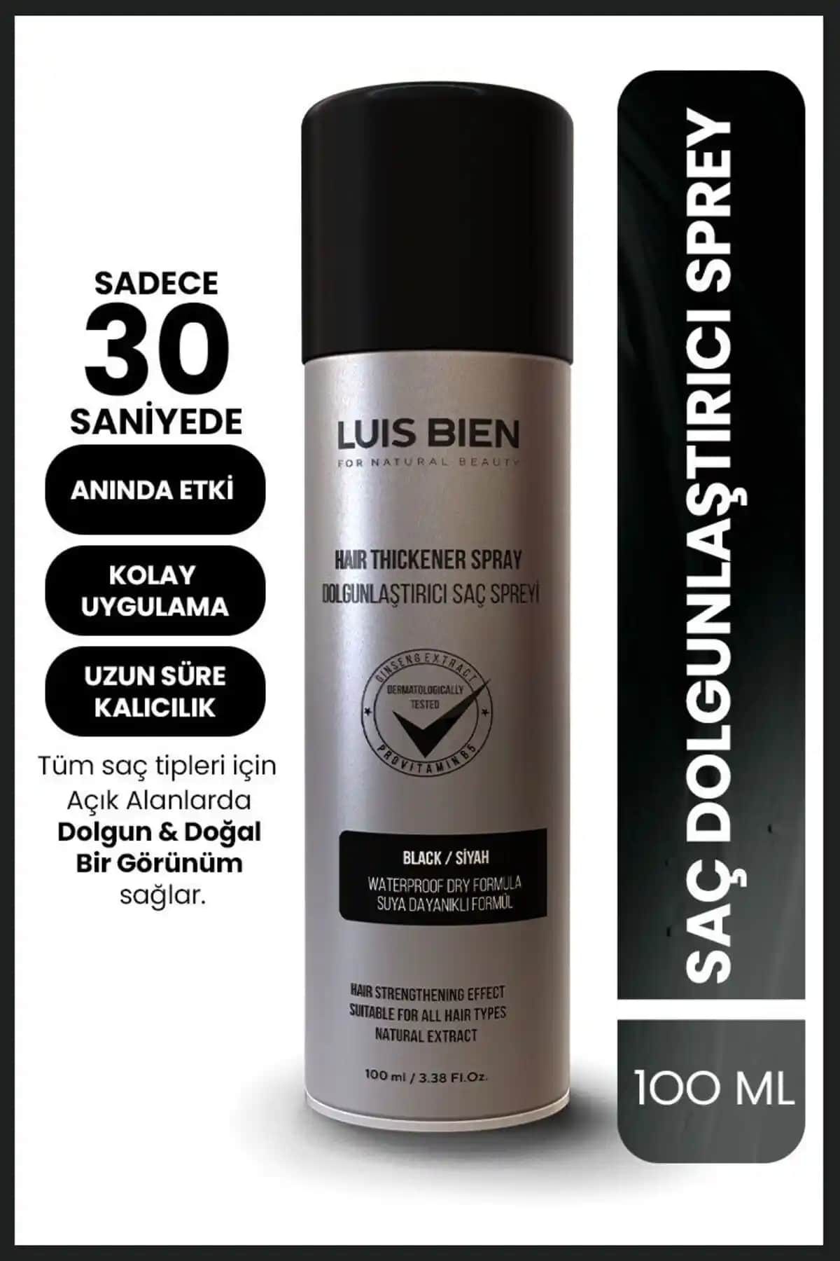 Luis Bien Dolgunlaştırıcı Saç Spreyi ile seyrek ve boşluklu saçlara doğal hacim kazandırma