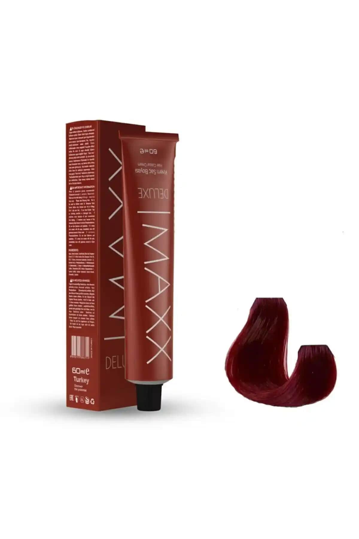 MAXX DELUXE Tüp Boya 7.65 Lal Kızılı ile Kalıcı ve Canlı Kızıl Saç Rengi Çözümü