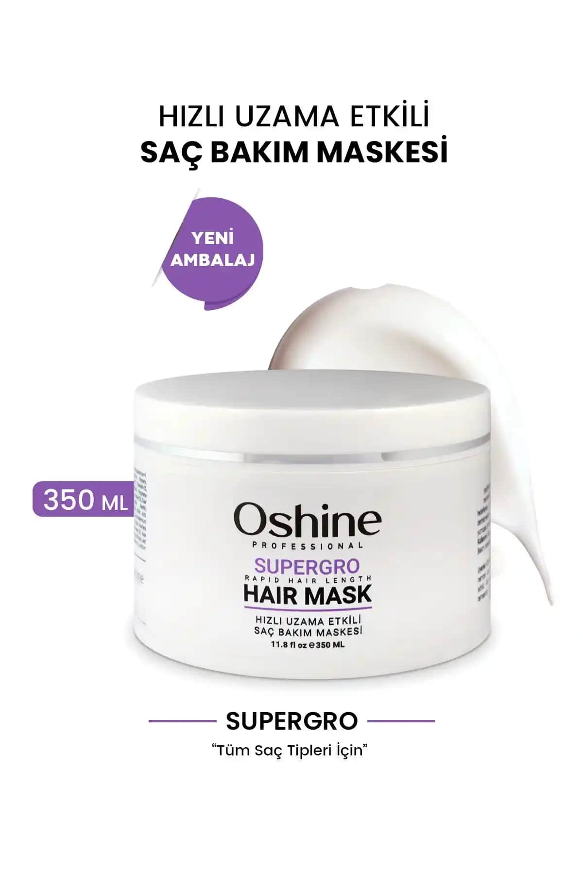 OSHİNE Supergro Hızlı Uzama ve Onarıcı Saç Maskesi ile Sağlıklı ve Güçlü Saçlar