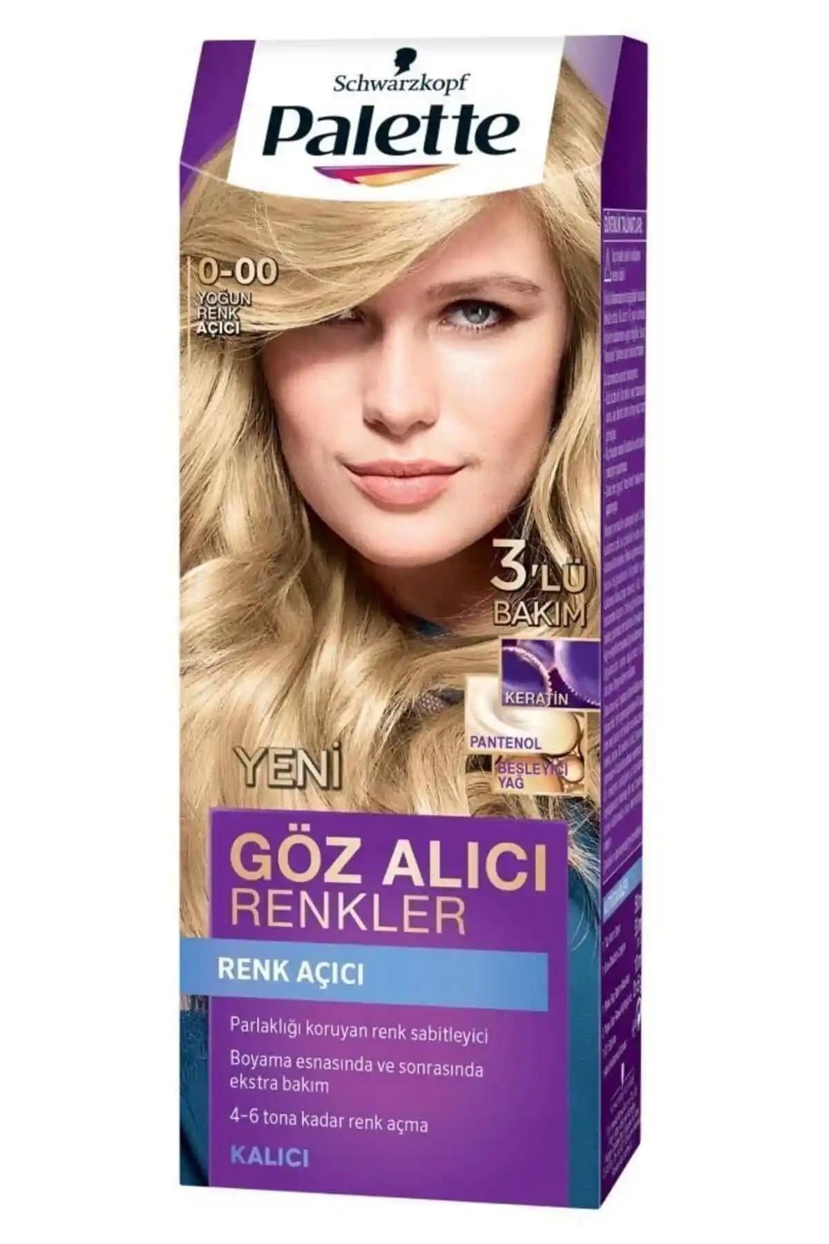 Palette 0-00 Yoğun Renk Açıcı: Güvenli ve Etkili Saç Açma Çözümü