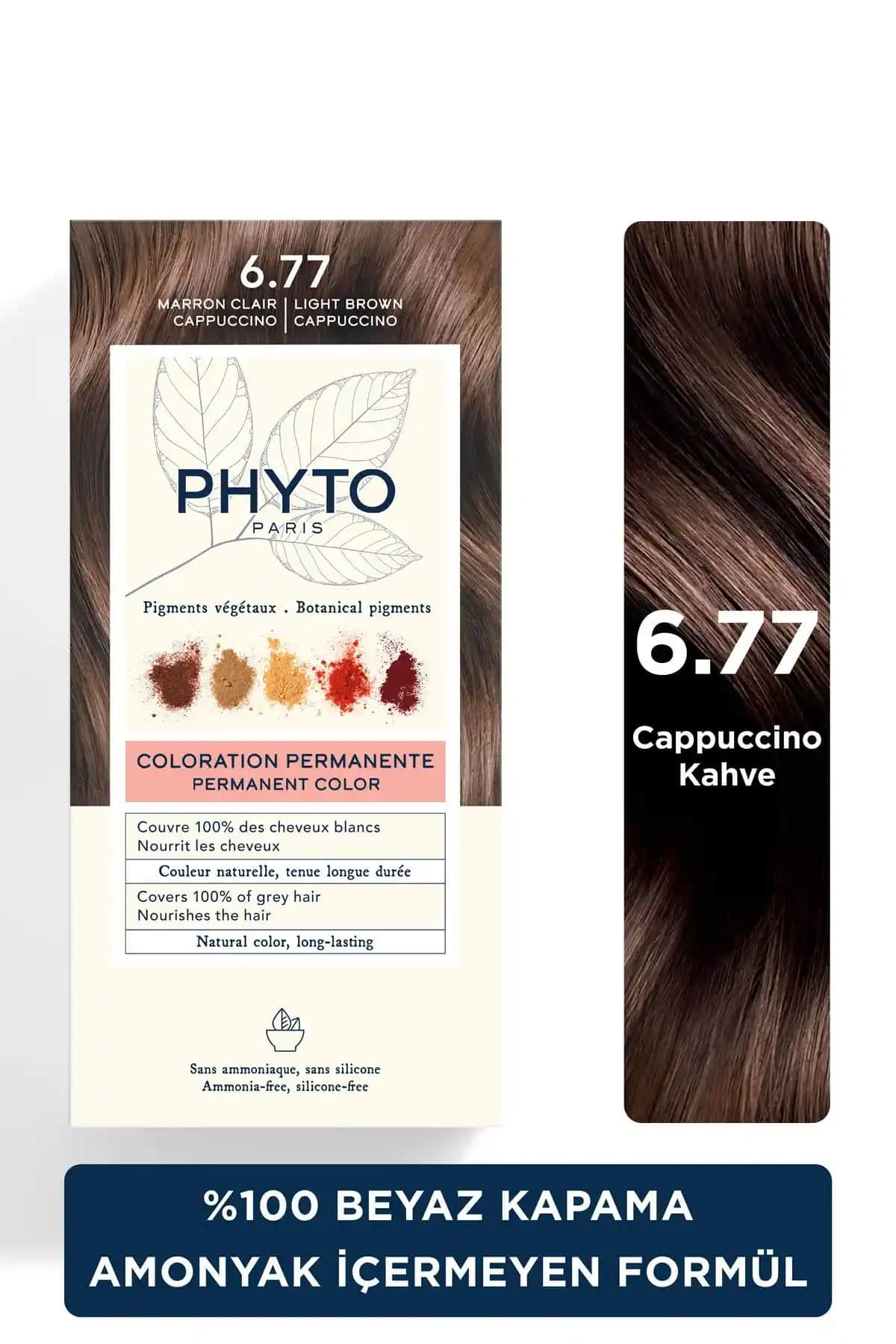 Phyto Color Amonyaksız Kalıcı Doğal İçerikli Bitkisel Saç Boyası Kahverengi