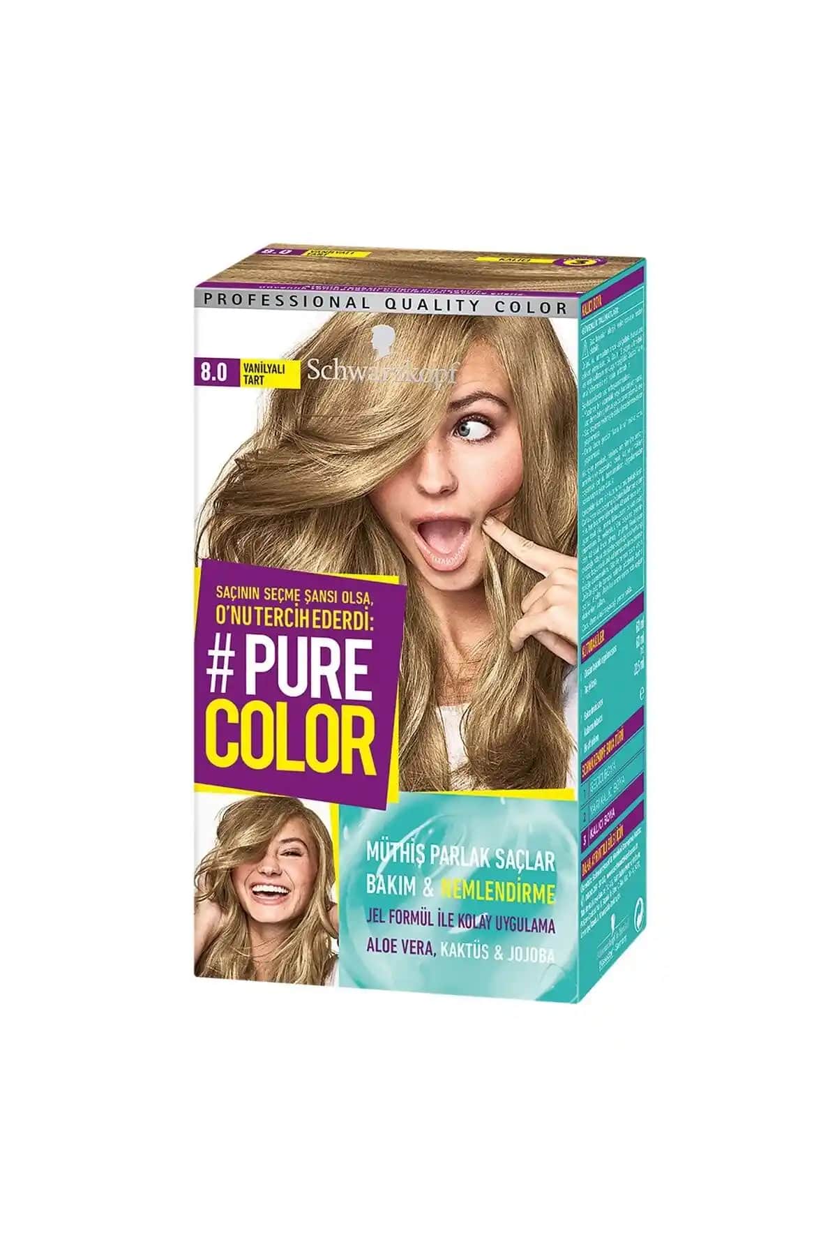 Pure Color 8-0 Vanilyalı Tart Saç Boyası: Uzun Süre Kalıcı ve Kolay Uygulama