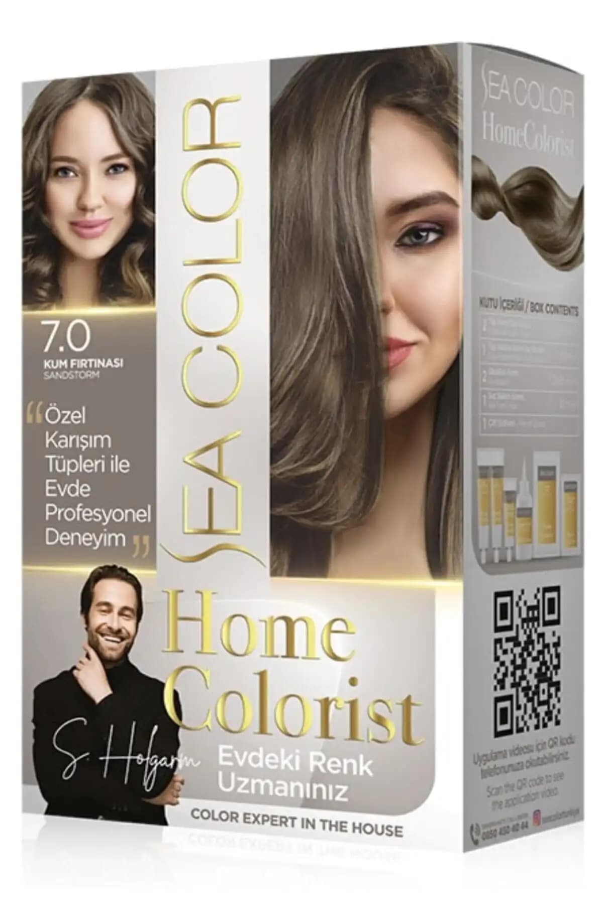 Sea Color Homecolorist 7.0 Kum Fırtınası Saç Boyası Profesyonel Sonuçlar Evde Kullanım