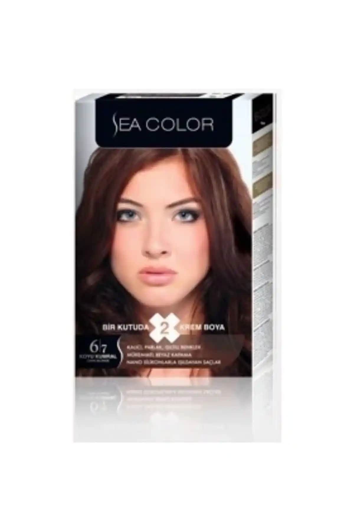 Sea Color Unisex Çikolata Kahve Set Boya 6.7 - Kalıcı ve Doğal Saç Renkleri İçin Uygun