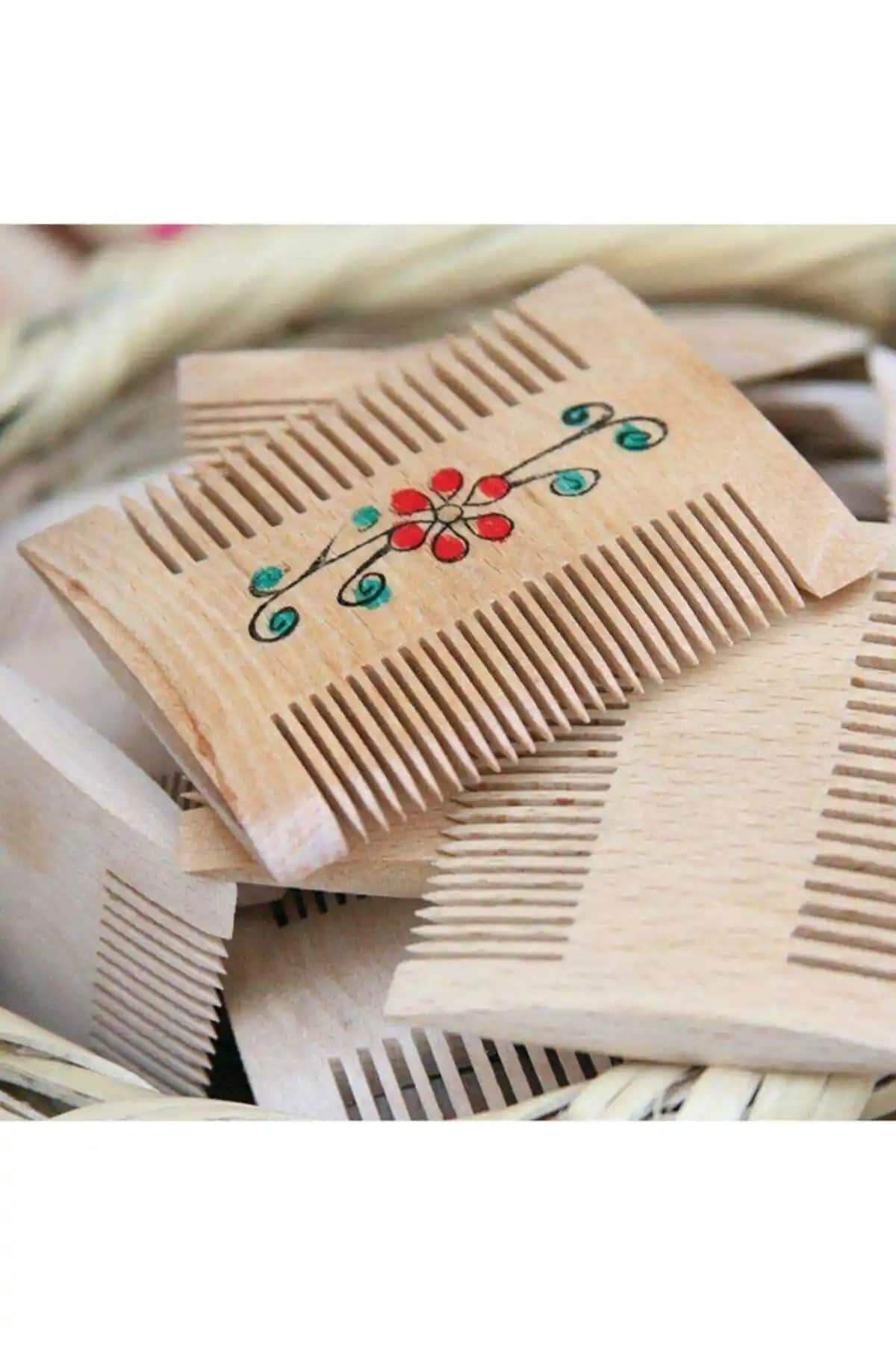 Tuna Anti-statik Ahşap Şimşir Tarak ile Doğal ve Sağlıklı Saç Bakımı