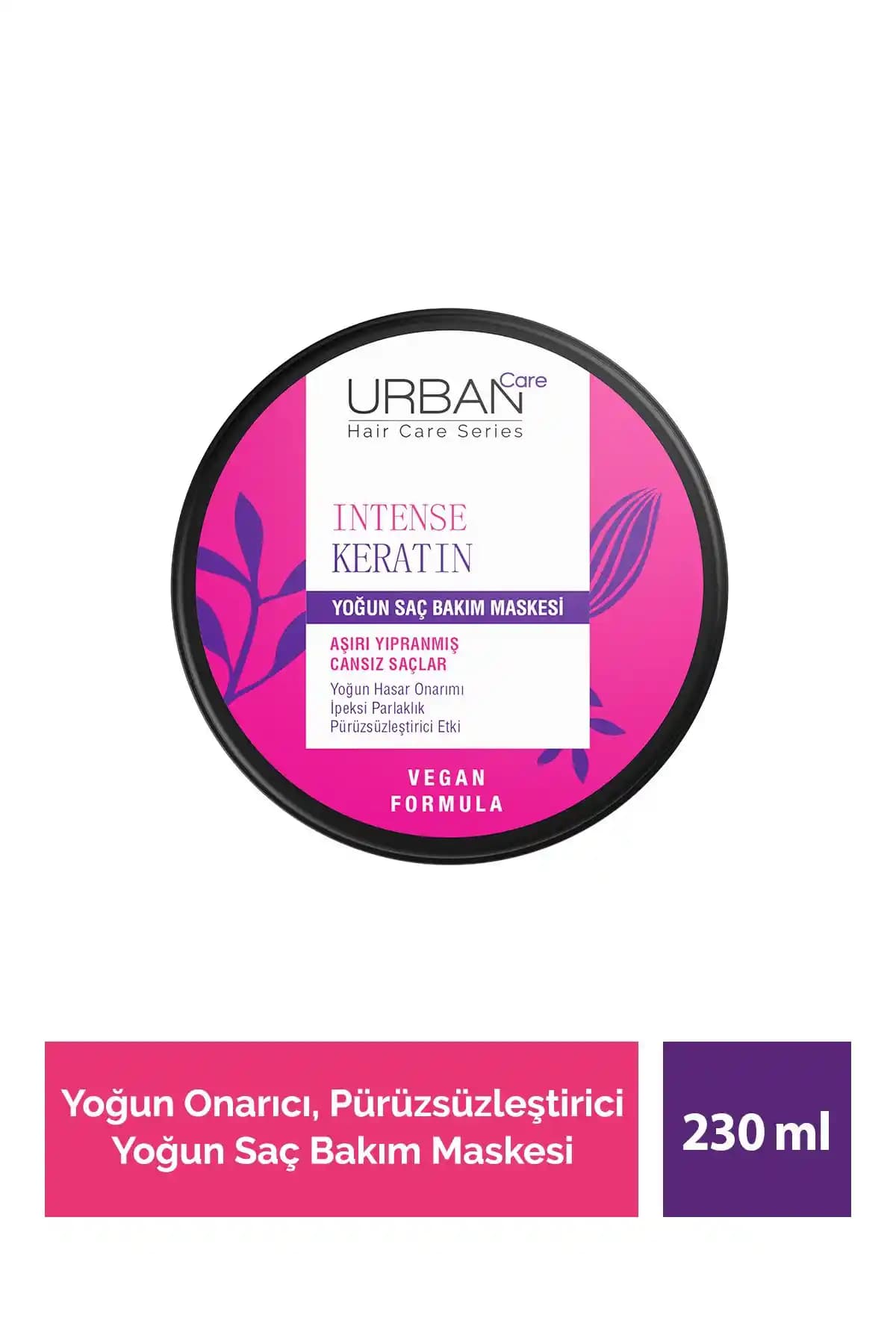 Urban Care Intense & Keratin Yoğun Bakım Maskesi Aşırı Yıpranmış Saçlar İçin Güçlendirici Çözüm