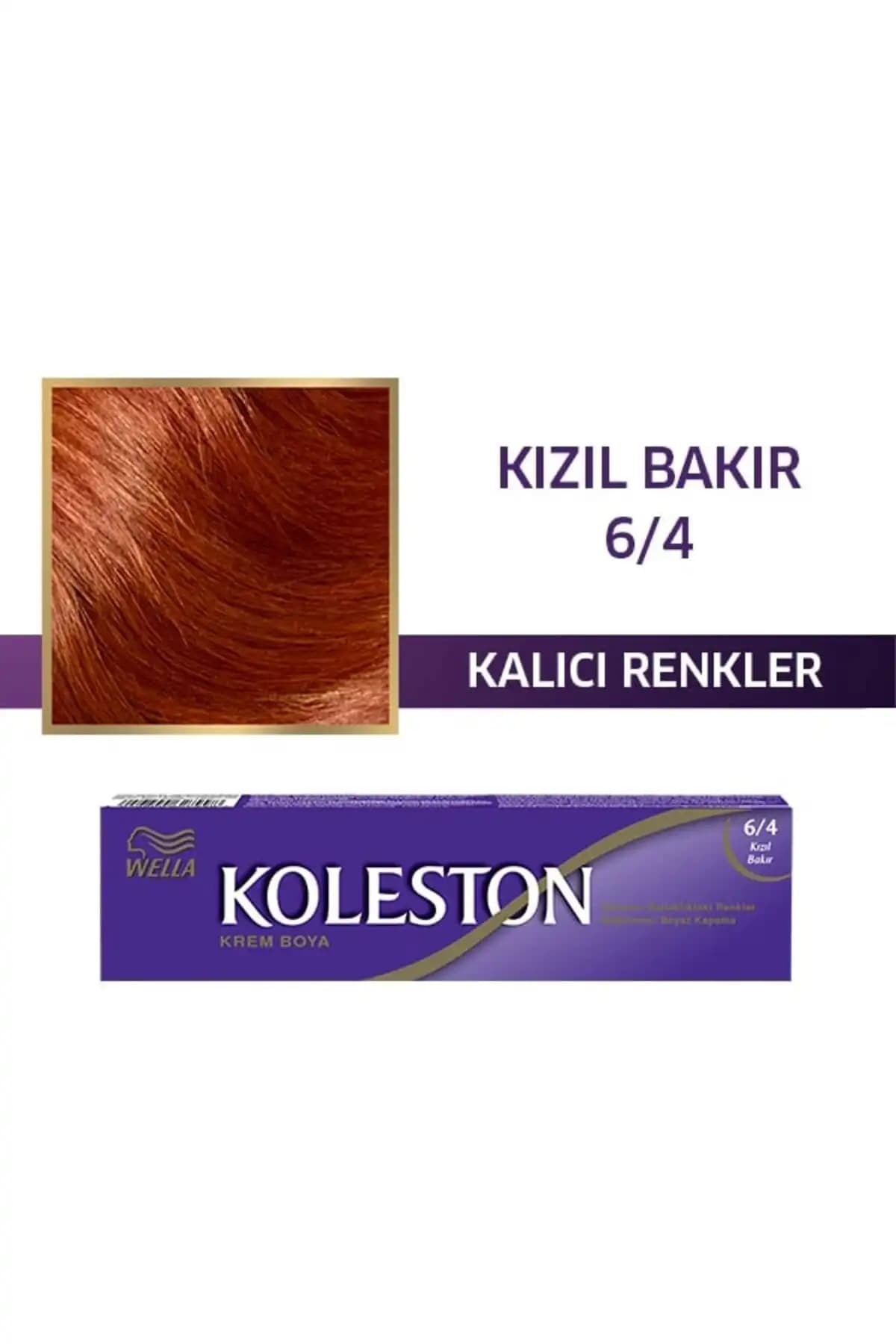 Wella Koleston 6/4 Kızıl Bakır Saç Boyası Profesyonel ve Kalıcı Renk Seçeneği