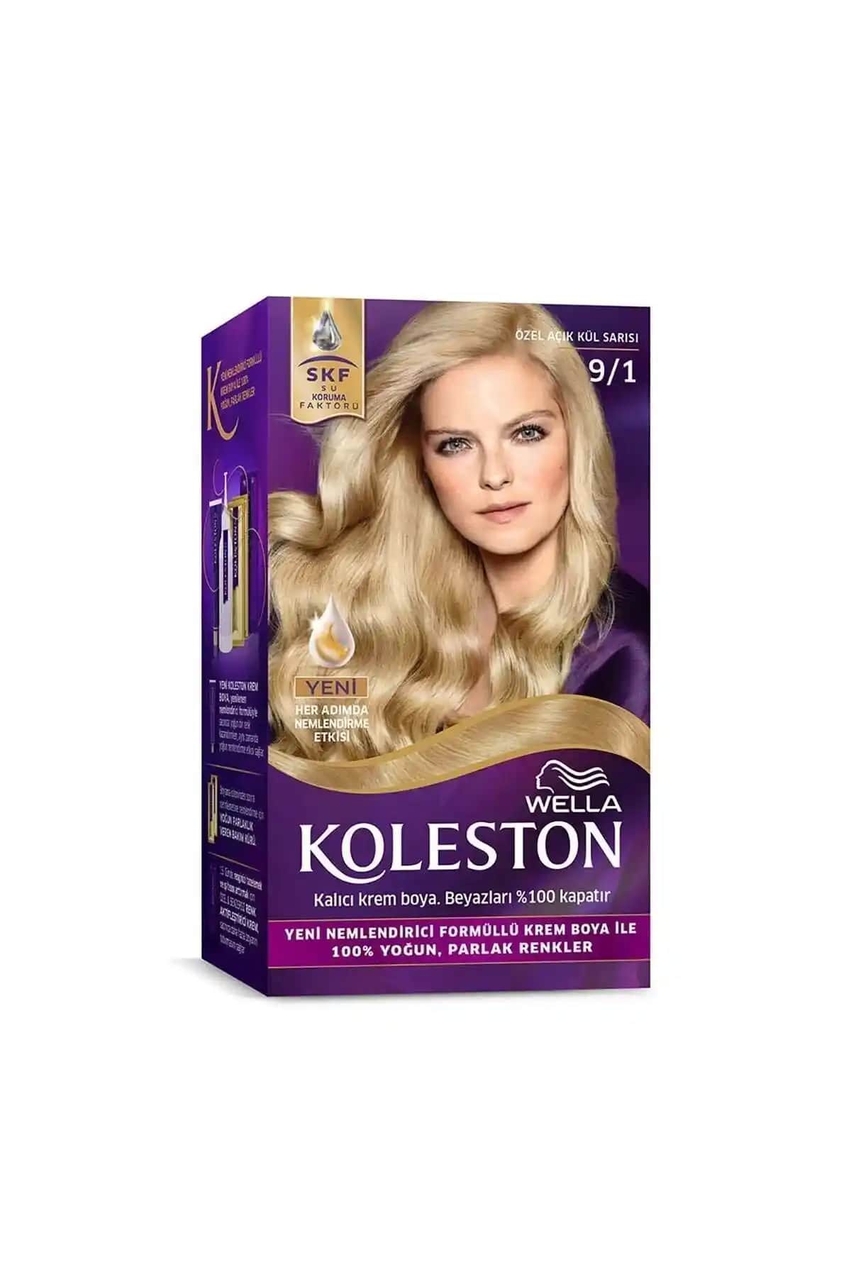 Wella Koleston 9/1 Açık Küllü Sarı Saç Boyası Profesyonel ve Kalıcı Renk Sağlar