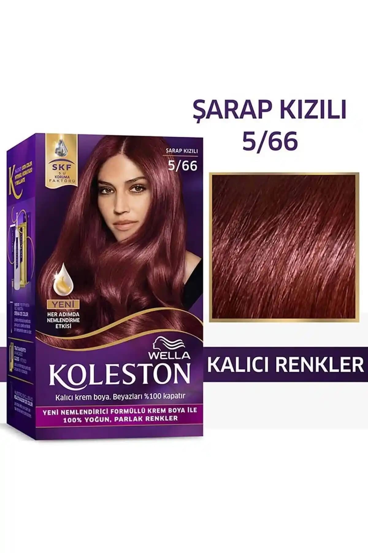 Wella Koleston Kit Saç Boyası 5/66 Şarap Kızılı: Kalıcı ve Doğal Kırmızı-Mor Tonlar