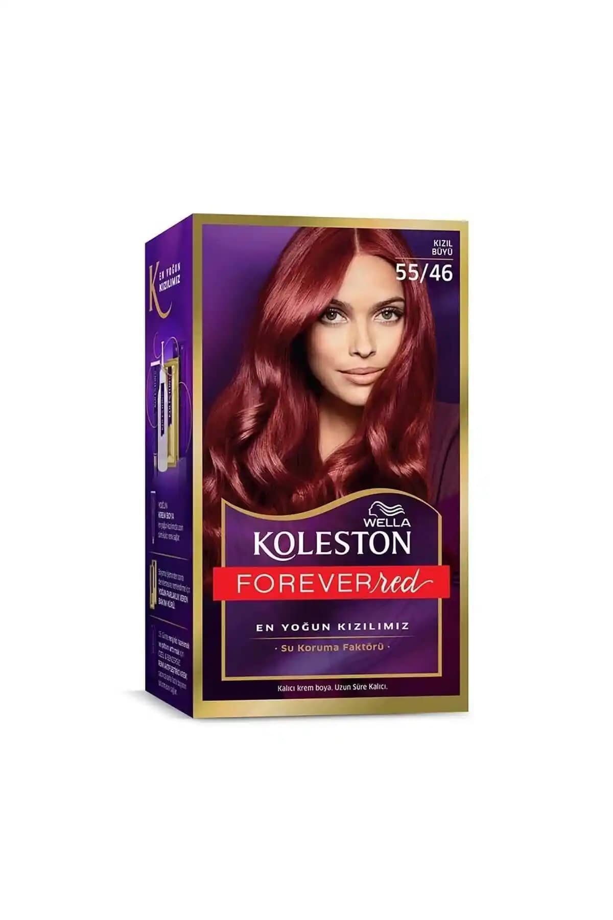 Wella Koleston Kit Saç Boyası 55/46 Kızıl Büyü: Kalıcı ve Canlı Kırmızı Tonlar İçin Profesyonel Çözüm