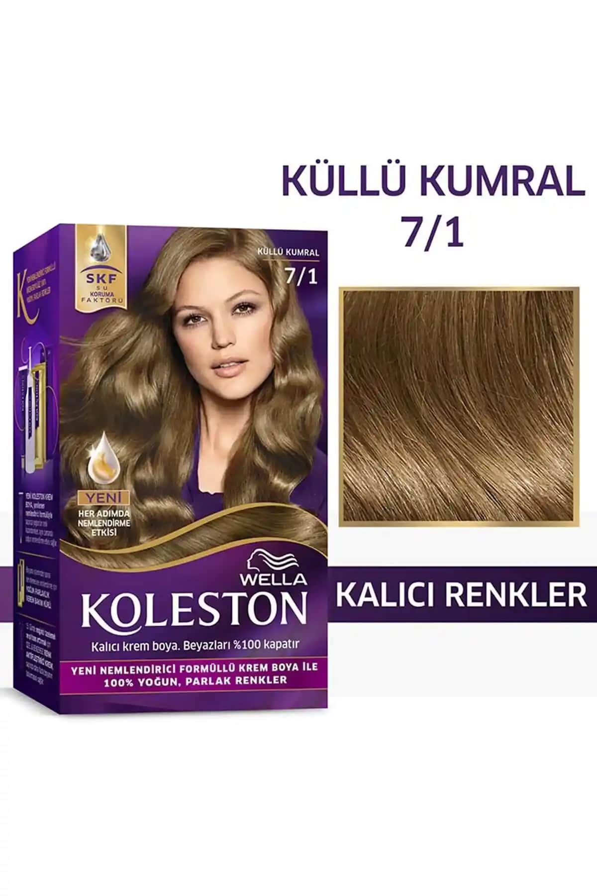Wella Koleston Kit Saç Boyası 7/1 Küllü Kumral Profesyonel ve Kalıcı Renk Seçeneği
