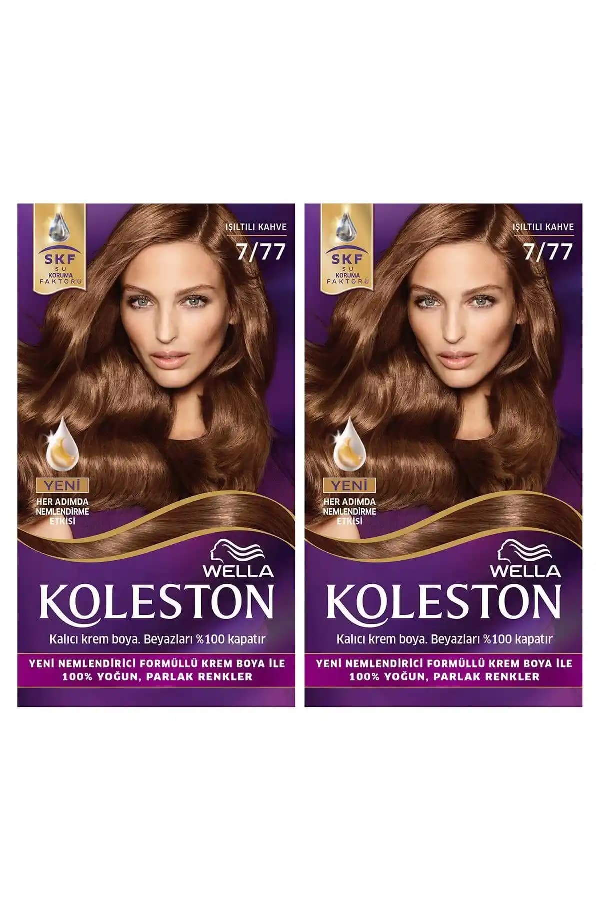 Wella Koleston Kit Saç Boyası 7/77 Işıltılı Kahve ile Doğal ve Parlak Saç Renkleri