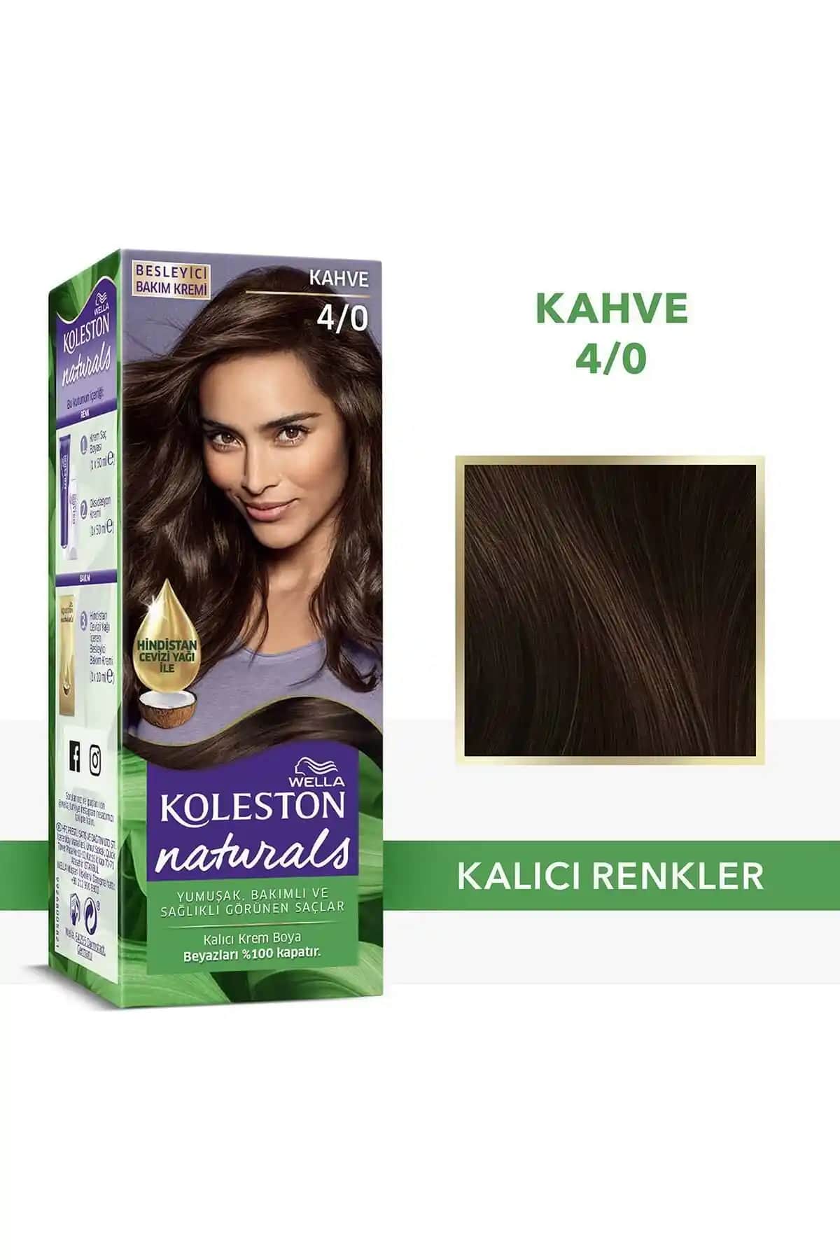Wella Koleston Naturals 4/0 Kahve Saç Boyası: Kalıcı ve Doğal Renk Seçeneği