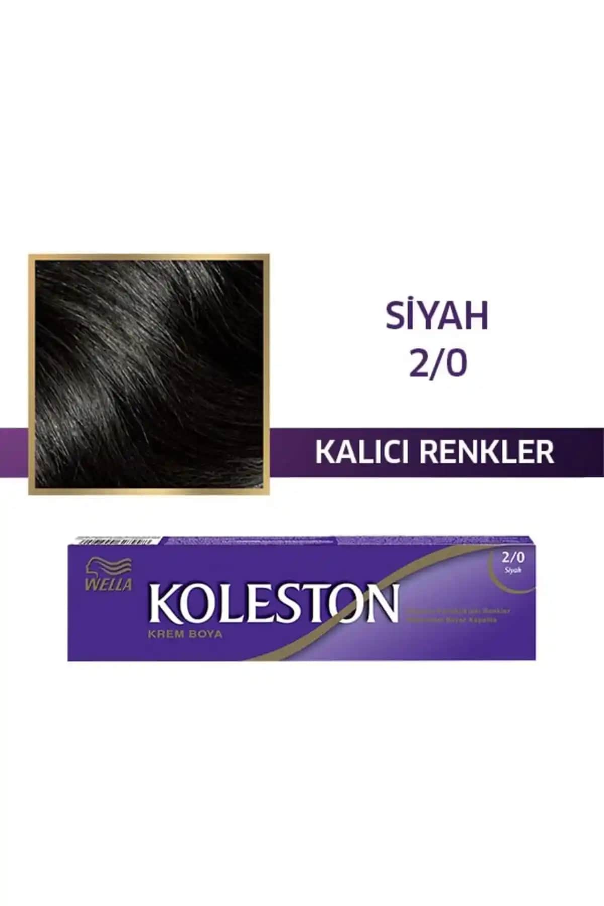Wella Koleston Single Tüp Boya 2/0 Siyah Profesyonel Kalıcı Saç Boyası Ürünü Özellikleri