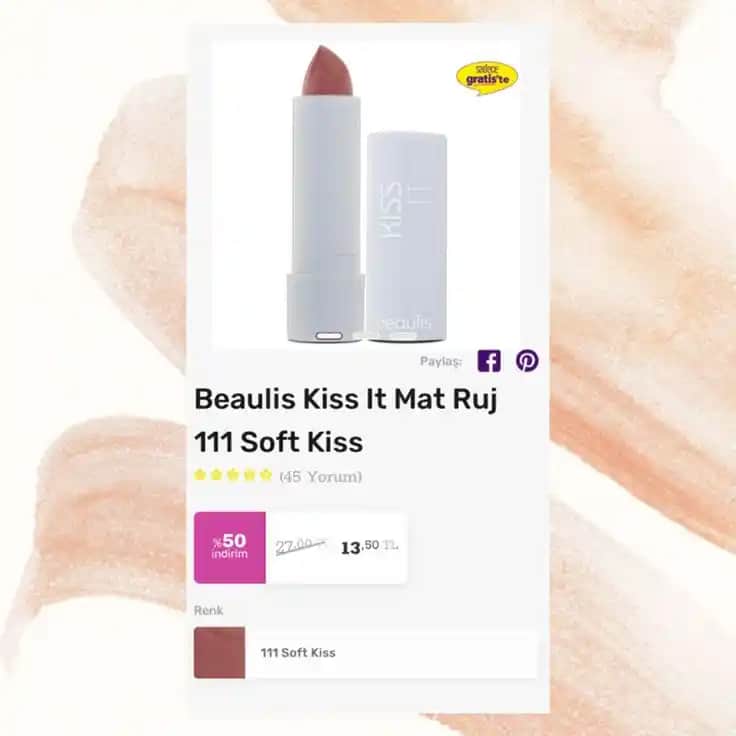 '111 Soft Kiss' Ruj İncelemesi: Doğal Dudaklar İçin Günlük Kullanım Favorisi