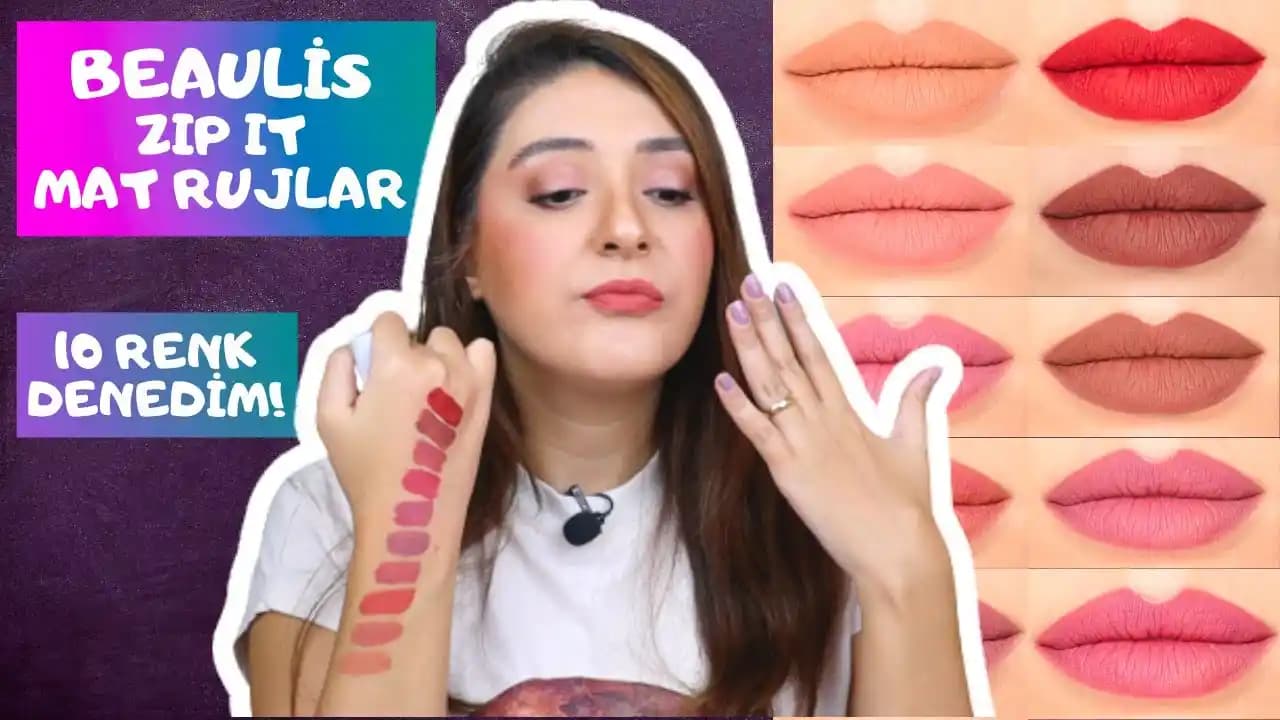 BeYu Zip It Ruj Serisi: Çeşitli Renklerle Kendinizi İfade Etmenin Yolu