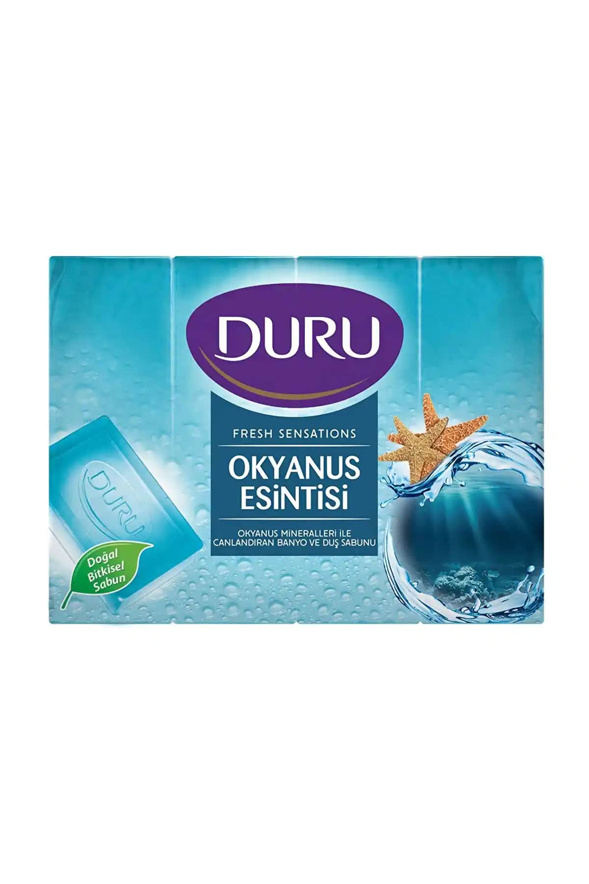 Duru Fresh Okyanus Esintili Duş Sabunu 4x150g ile Günlük Temizlik ve Ferahlık