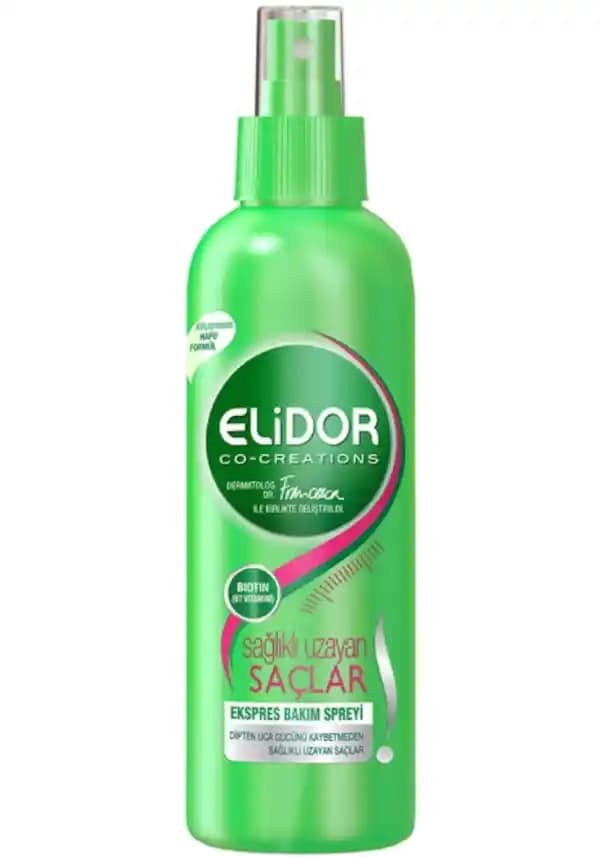 Elidor Sprey Saç Bakım Ürünü Hacim ve Parlaklık Sağlayan Pratik Formül