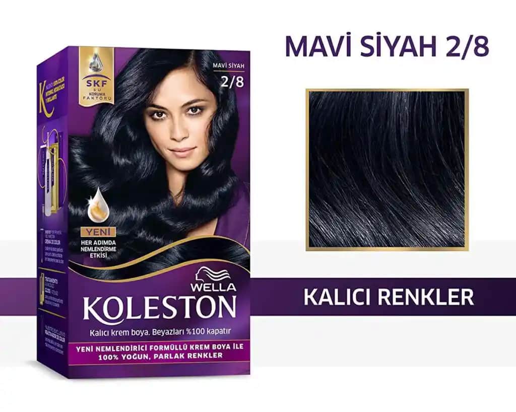 Koleston gece mavisiyle saçlarda özgünlük ve canlılık sağlayan modern renk seçeneği