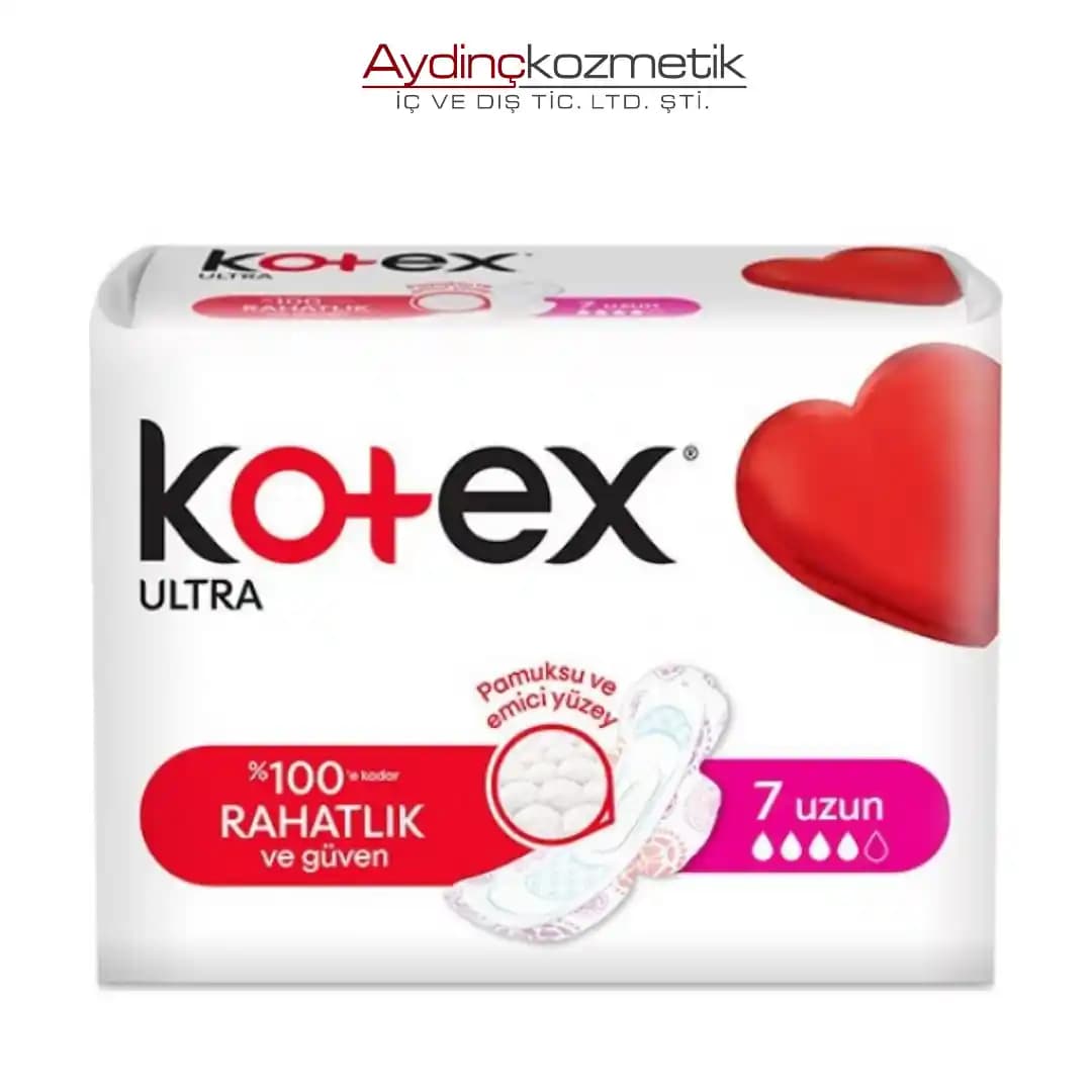 Kotex Ultra Uzun Pedler Kadınlar İçin Güvenilir ve Uzun Süreli Koruma Sağlar