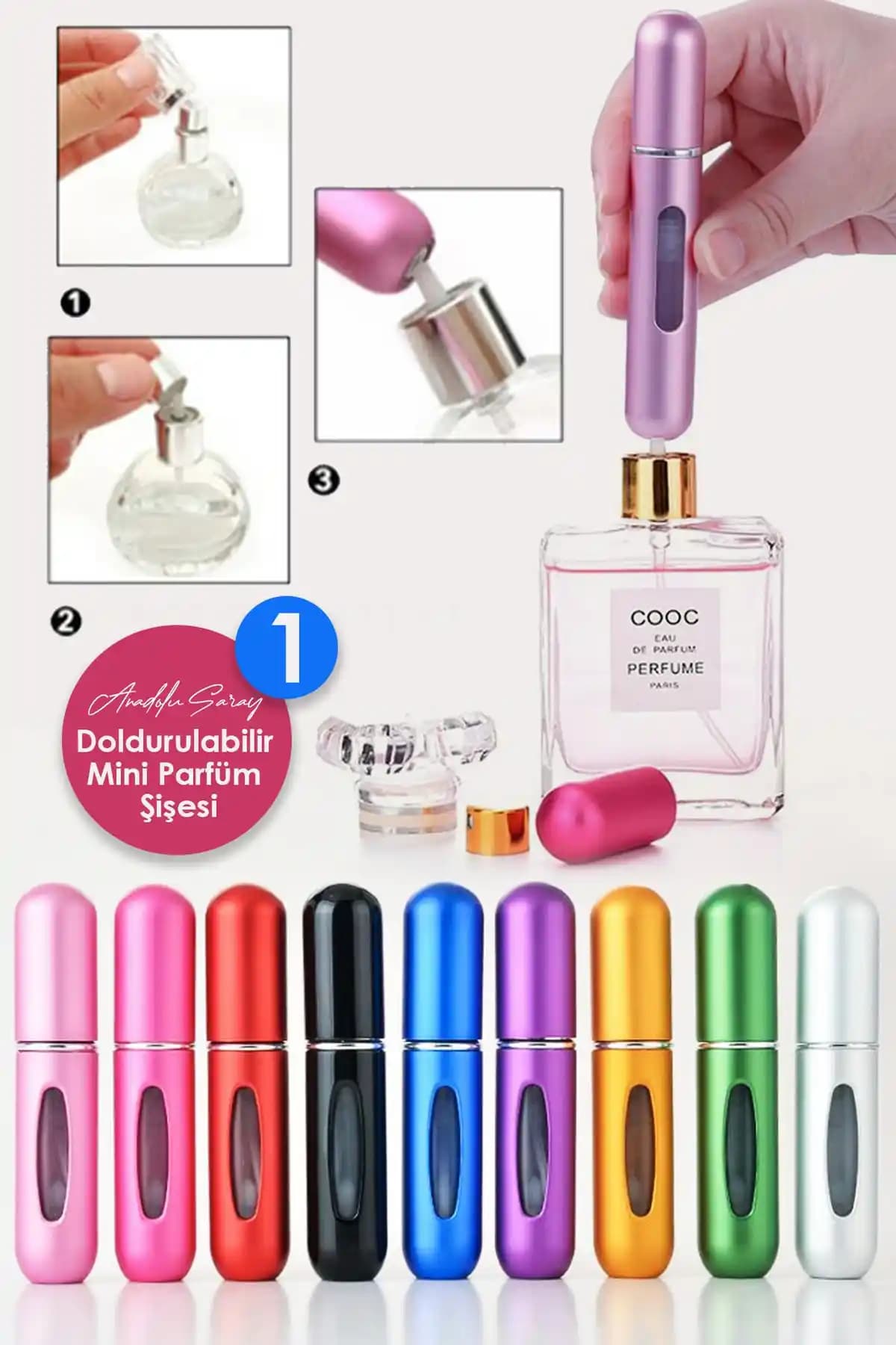 Mini Parfüm Şişeleri: Seyahat ve Günlük Kullanım İçin Pratik ve Şık Parfüm Taşıma Çözümleri