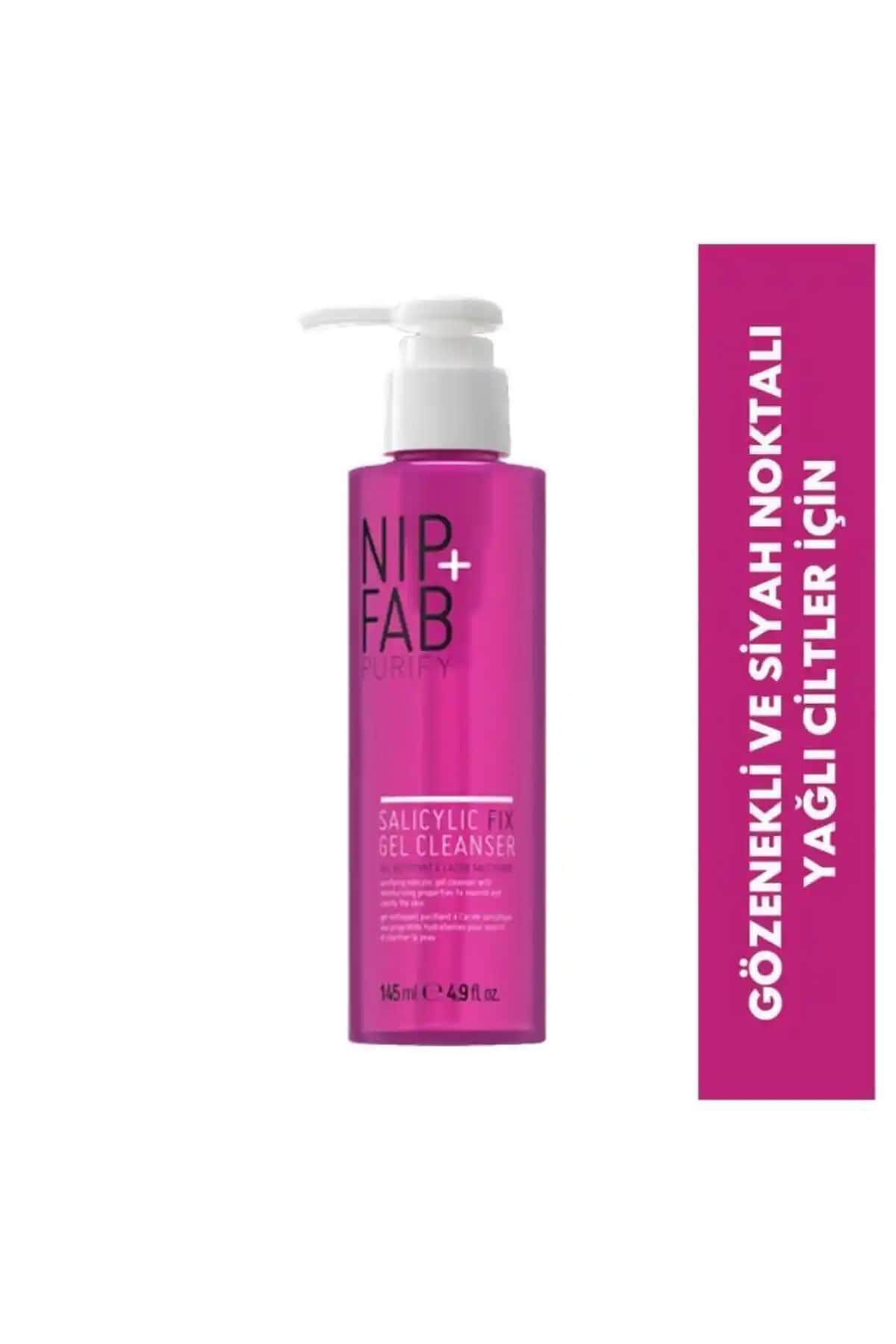 Nip Fab Salisilik Asit Yüz Yıkama Jeli Cilt Temizliği ve Akne Kontrolü İçin Uygun