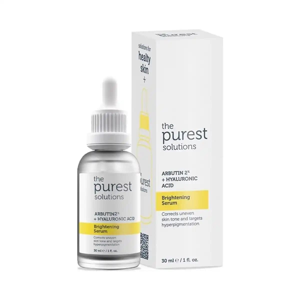 Purest Solutions Arbutin 2 + Hyaluronic Acid Serumu ile Doğal Cilt Aydınlatma ve Nemlendirme