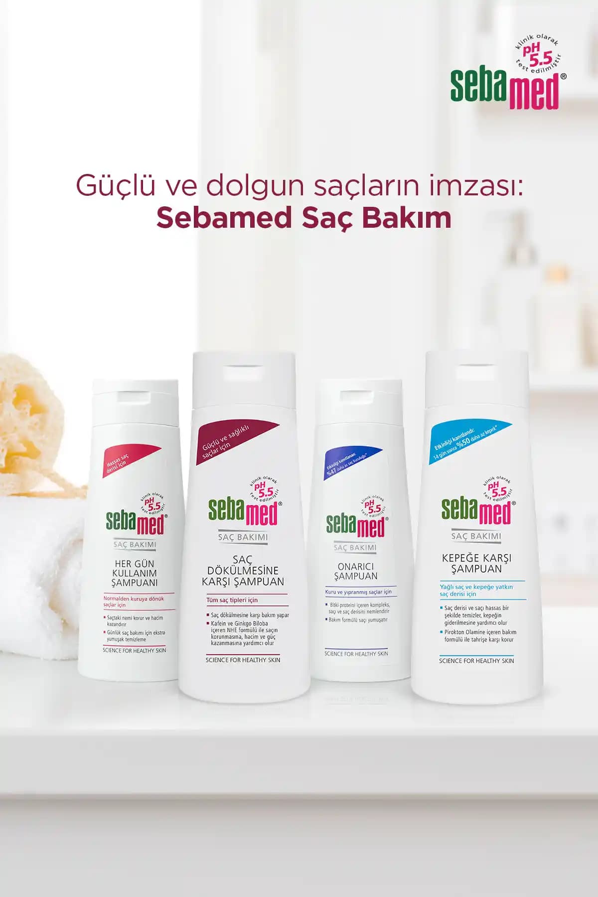 Sebamed Saç Dökülmesine Karşı Şampuan 1000 ml ile Saç Sağlığınızı Güçlendirin