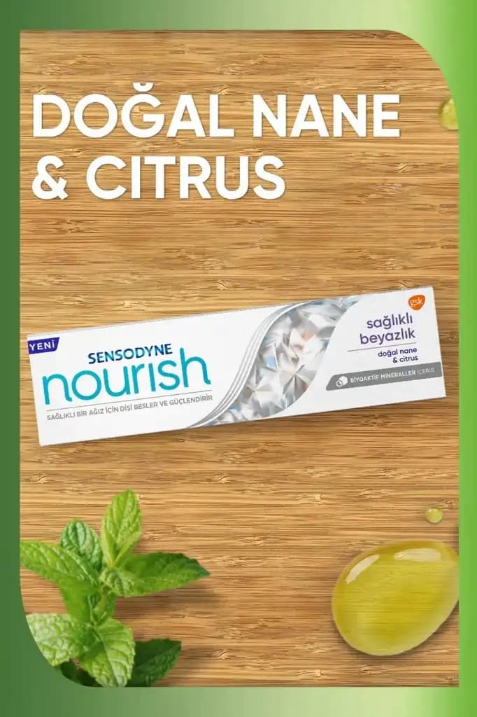 Sensodyne Nourish 50 ml Hassas Dişler İçin Güçlendirici ve Koruyucu Diş Macunu Özellikleri