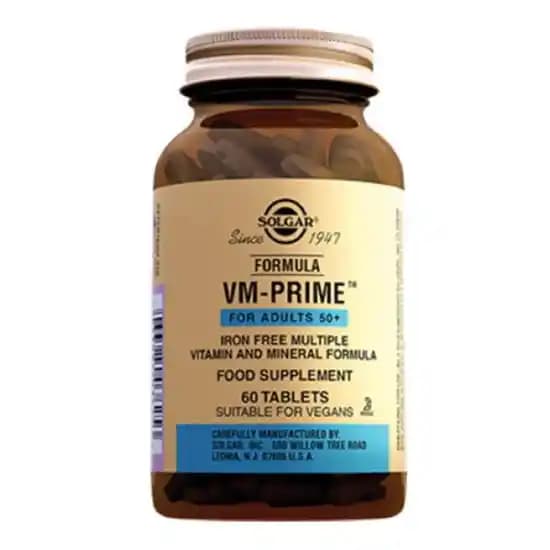 Solgar VM Prime 50+ ile Sağlıklı Yaşlanma İçin Güçlü Destek ve Vitamin Takviyesi