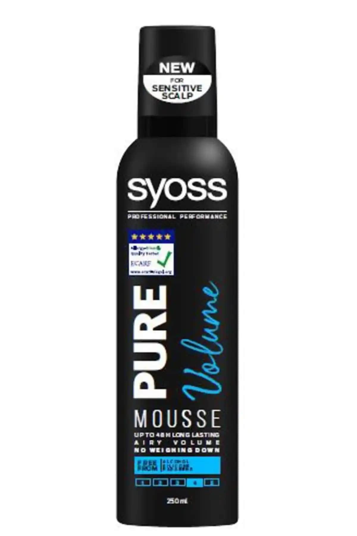 Syoss Pure Volume Saç Köpüğü ile İnce Telli Saçlarda Doğal Hacim ve Dolgunluk Sağlama