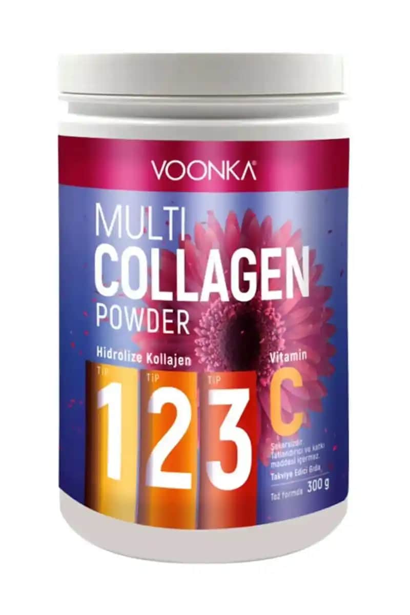Voonka Multi Collagen Powder 300 gr: Güzellik ve Sağlık İçin Çoklu Kollajen Takviyesi